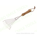 The factory supplies durable nine-tooth rake handheld mini smooth soil rake grass rake